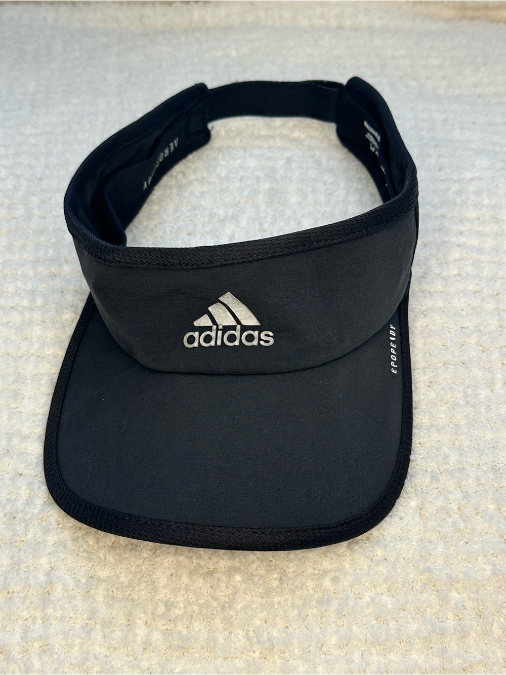 adidas Aeroready Black Men's Athletic Visor with Logo